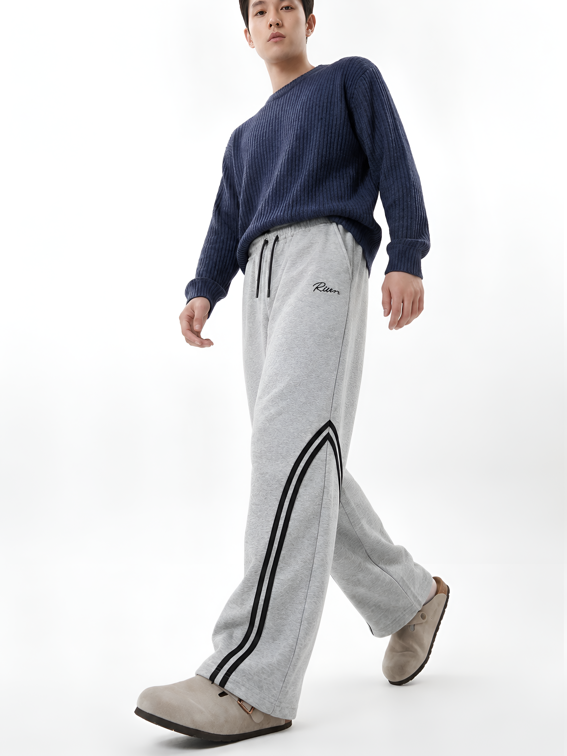 RIVOR Aero Stripe Trouser- Gray
