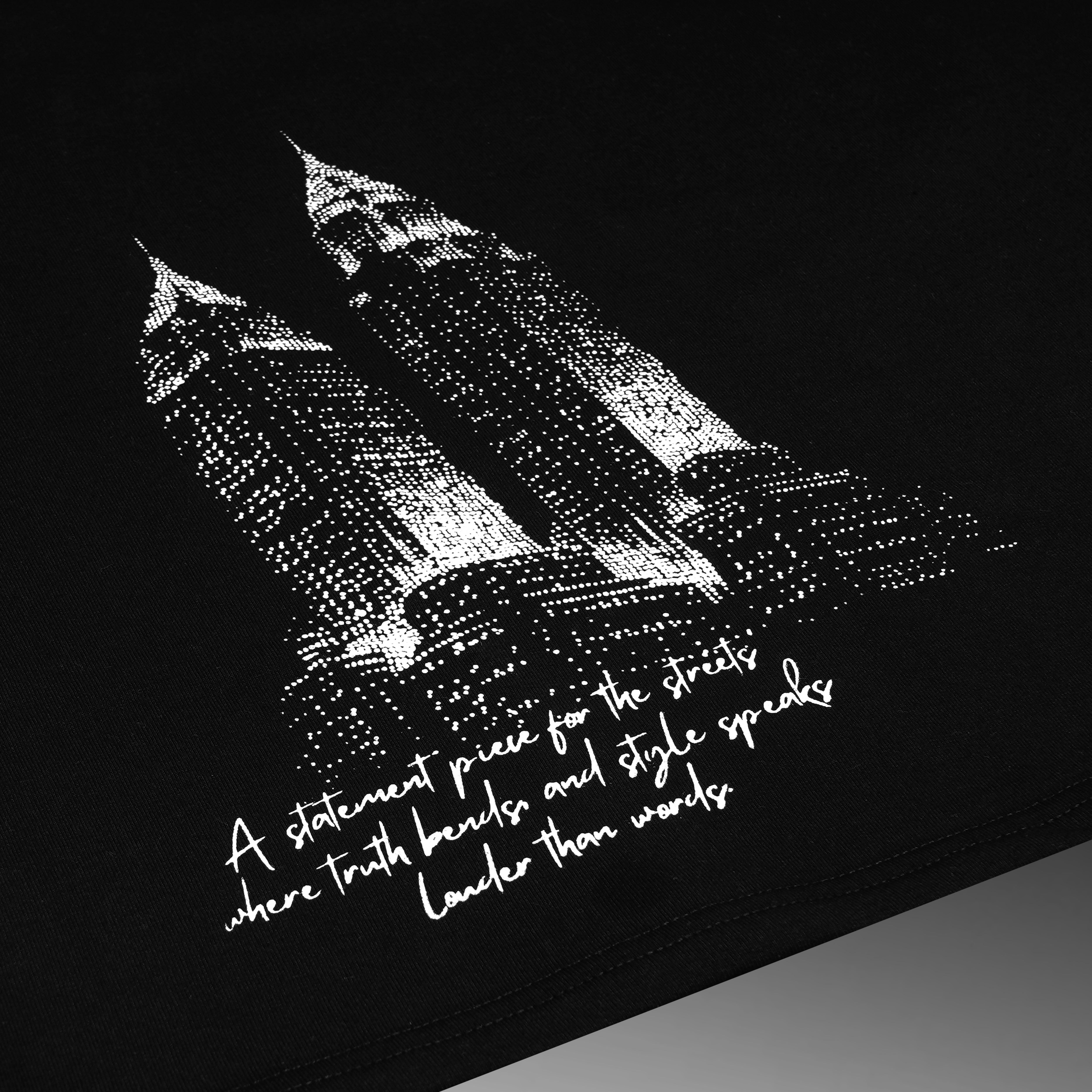 Diamond Dot Cityscape Tank - Black