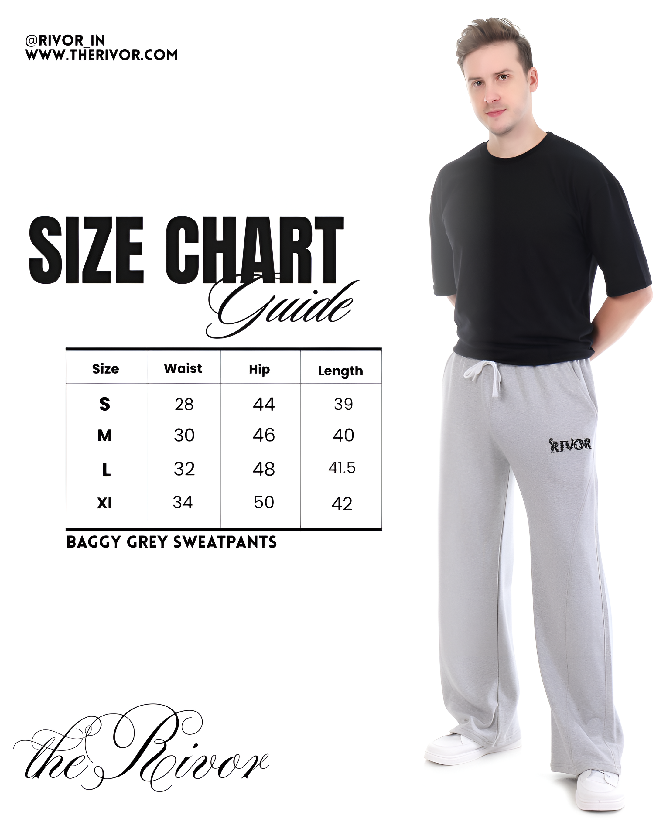 RIVOR Signature Baggy Trouser – Gray