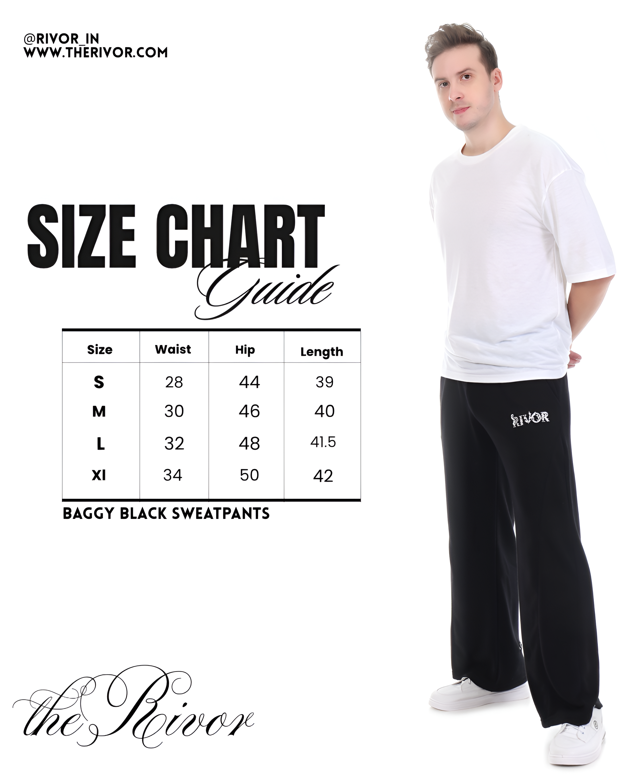 RIVOR Signature Baggy Trouser – Black