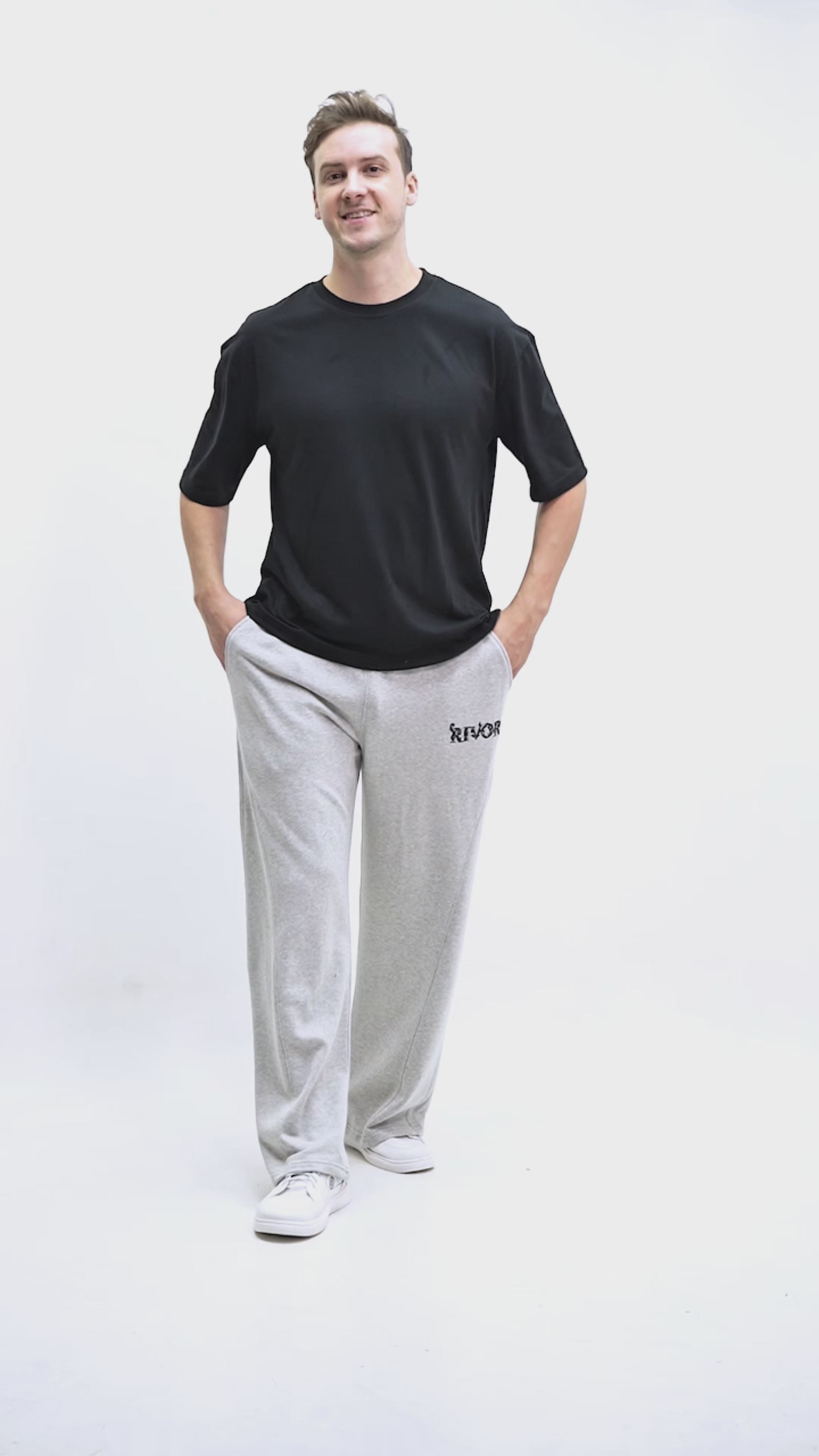RIVOR Signature Baggy Trouser – Gray