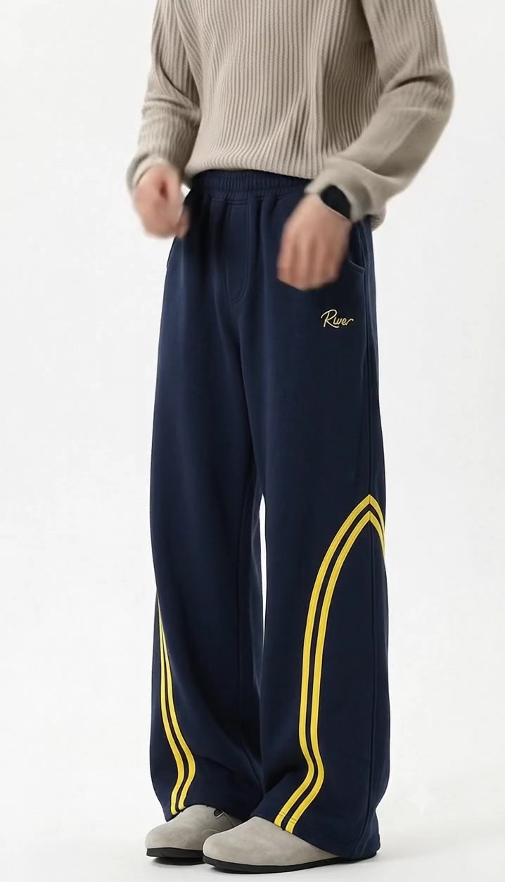 RIVOR Aero Stripe Trouser- Navy Blue