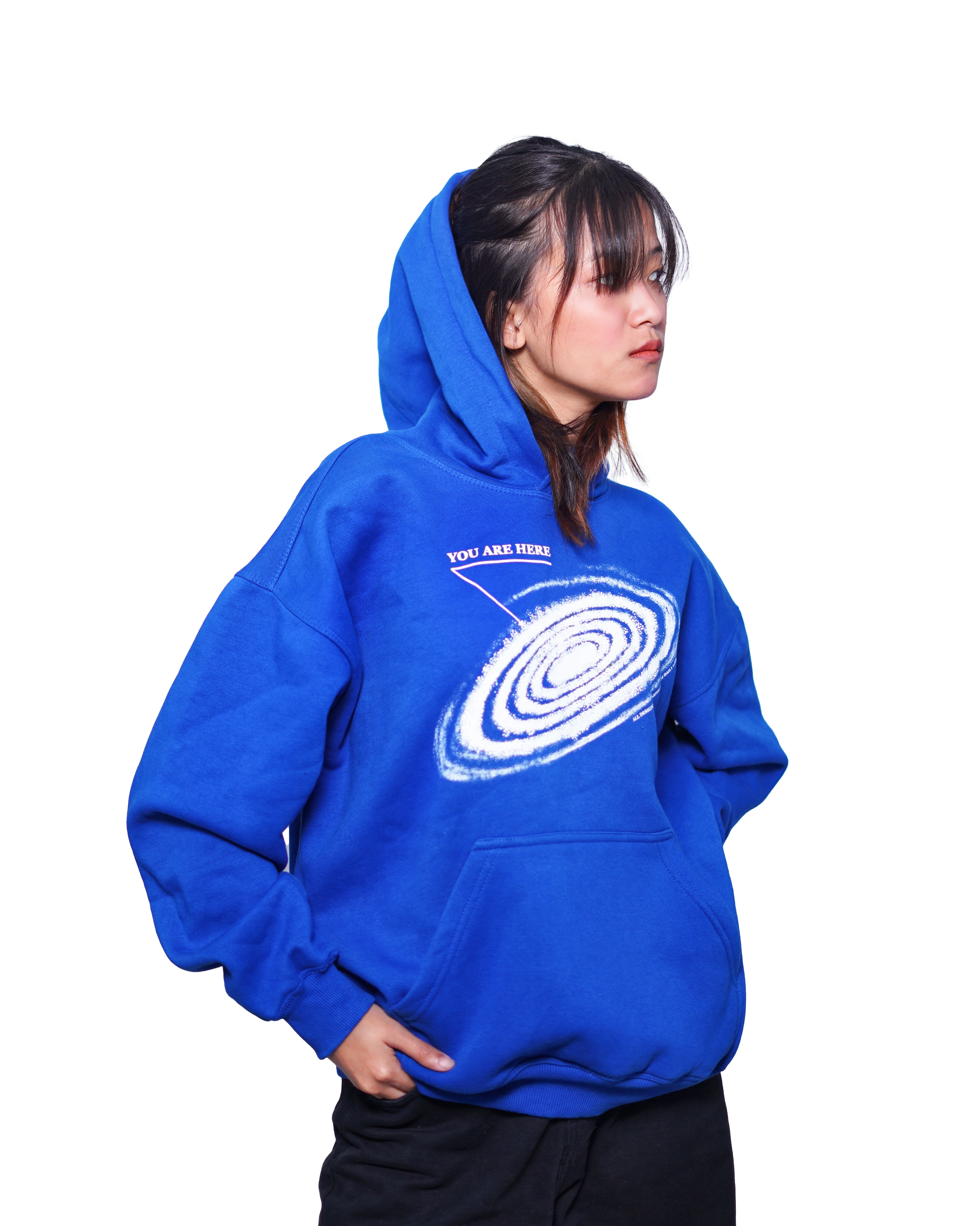 Rivor “Are You Here” Galaxy Hoodie – Blue