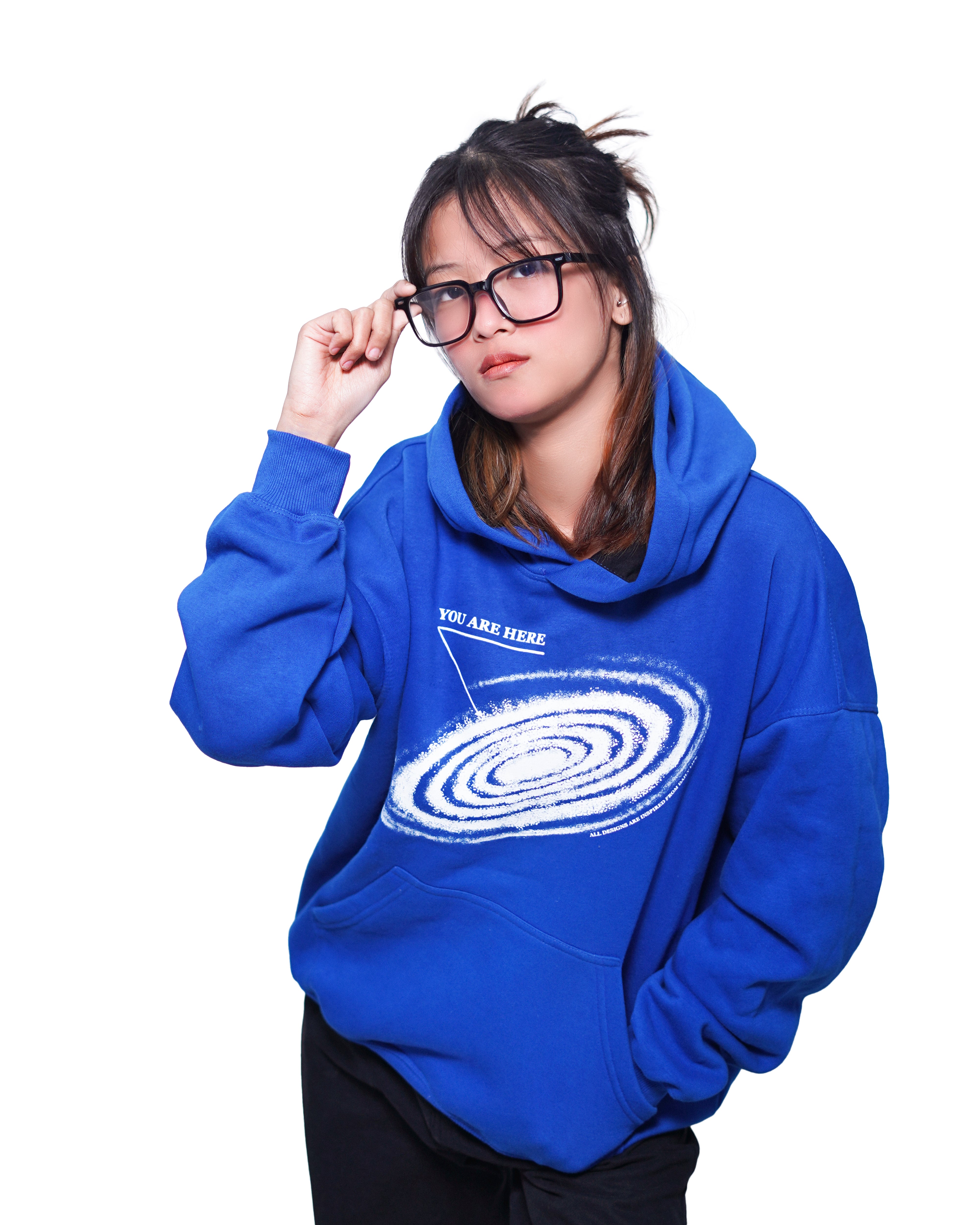 Rivor “Are You Here” Galaxy Hoodie – Blue