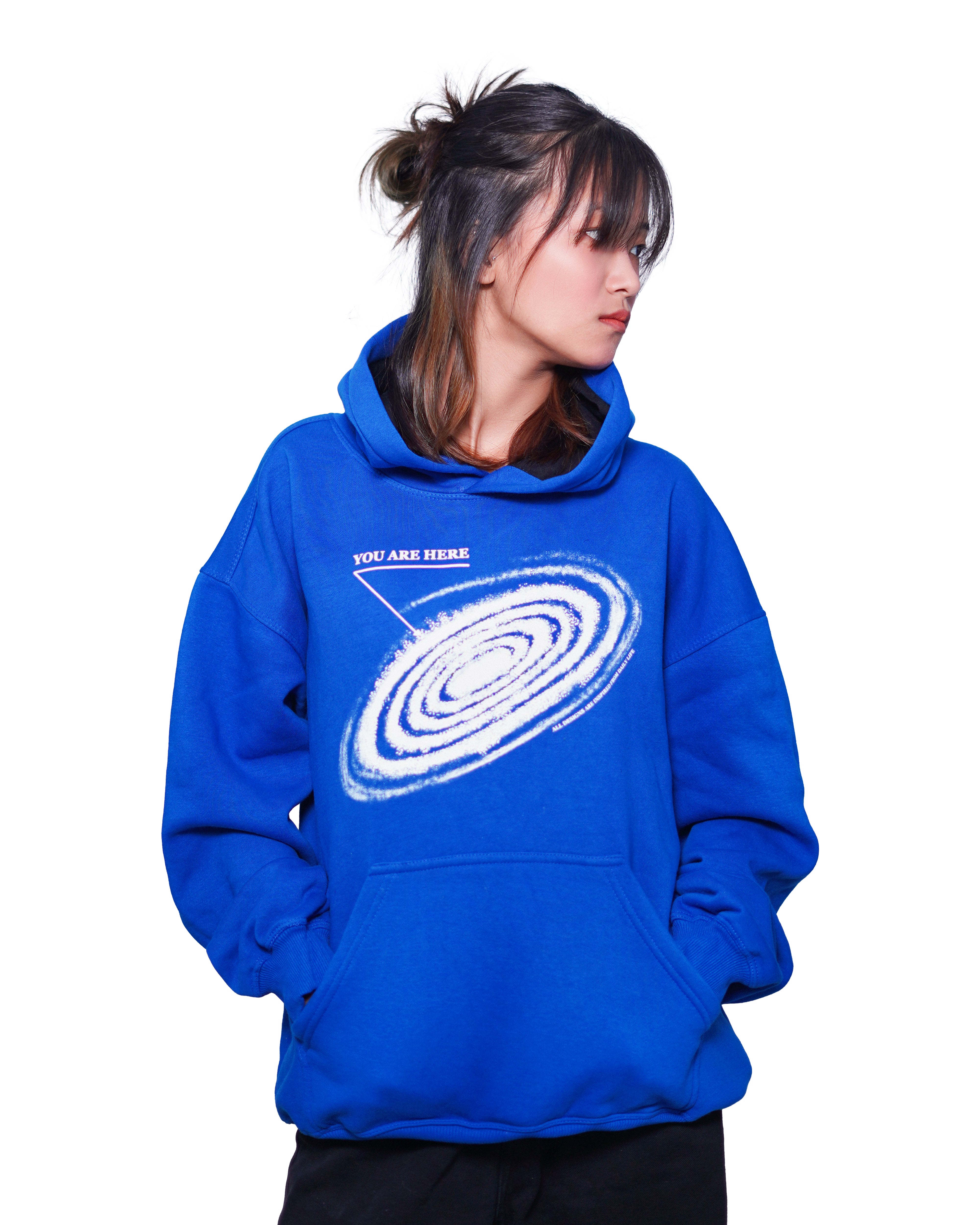 Rivor “Are You Here” Galaxy Hoodie – Blue